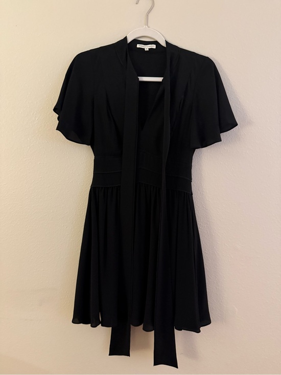 Rebecca Minkoff Dresses & Skirts - Rebecca Minkoff Black Mini Dress with Tie Neck
